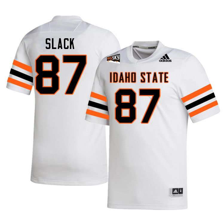 Men #87 Connor Slack Idaho State Bengals 2023 College Football Jerseys Stitched-White